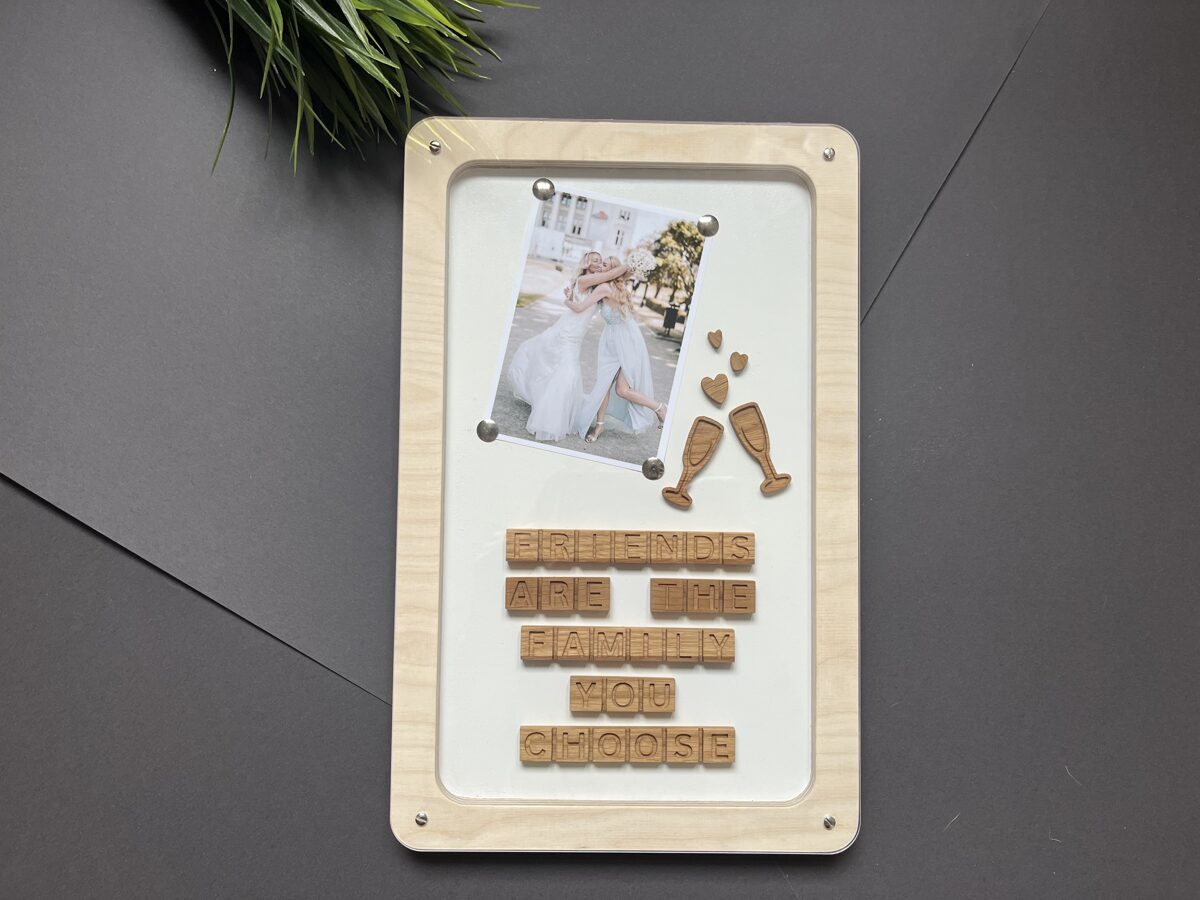 Personalized decor with "Scrabble text"
