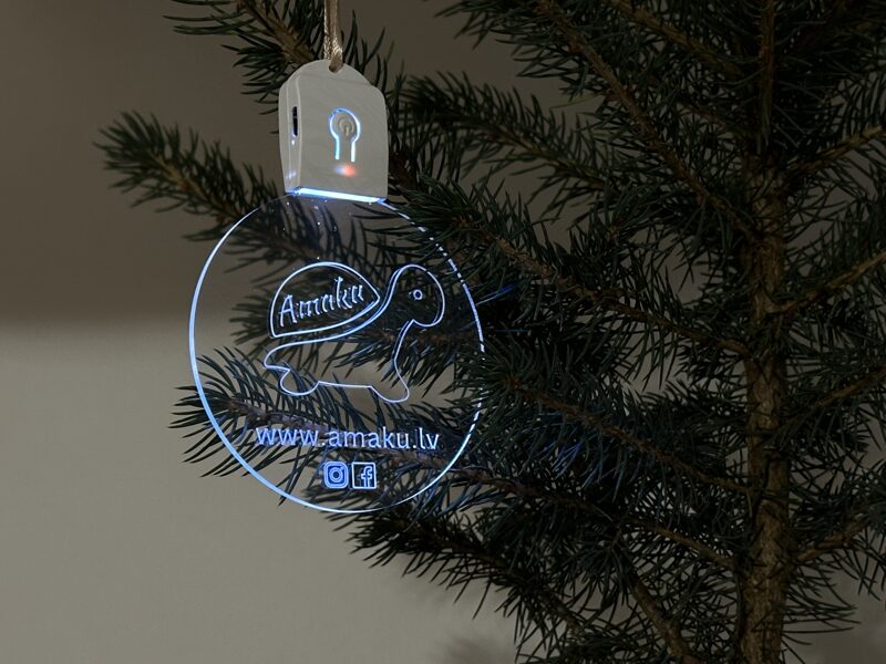 Новинка! Персонализированное LED рождественские украшения из акрила